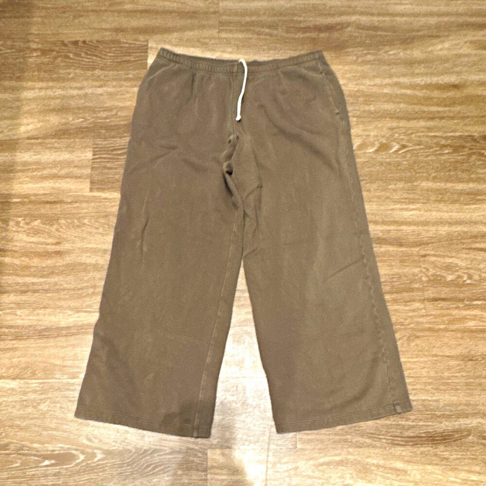Wild Fable Women's Brown Solid Casual Drawstring Pants, Regular Size L